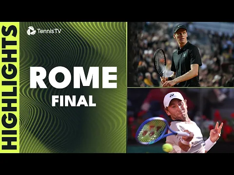 Jannik Sinner vs Casper Ruud For The Title | Rome 2026 Final Highlights - YouTube thumbnail