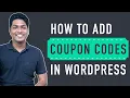 How to Add Coupon Codes in WordPress woocommerce