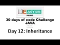 Day 12 Inheritance 30 Days of code Challenge Hackerrank in Java