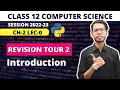 Revision Tour 2 Class 12 Python Class 12 Computer Science in Hindi
