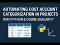 CostAccount Categorization in ProjectControls Python MachineLearning for Construction Infrastructure