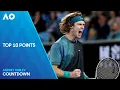 Andrey Rublev Top 10 Points Australian Open 2024