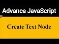 How to Create Text Node in JavaScript Hindi