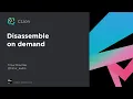 How To Debug C Code Efficiently Disassemble On Demand
