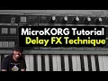Microkorg Tutorial Delay Trick