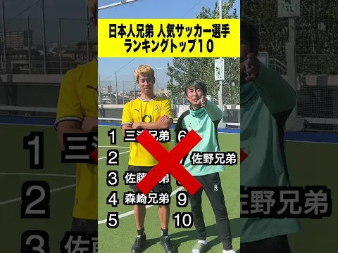 全部わかる?😏日本のサッカー兄弟ランキング‼️ #shorts #サッカー #日本代表