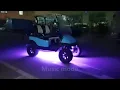 NEW JERSEY CUSTOM GOLF CARTS - TIGON GOLF CARTS BLUE UNDERGLOW