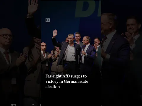Far-right AfD surges to victory in German state election | FT #shorts