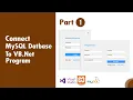 VB NET MySQL Integration Tutorial Part 1 - Login Registration Form