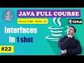 Lecture 22 - How Interfaces works in Java Beginner to Advance l Java Course 2024 CodeMyth