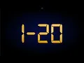 Random Number Generator 1-20 Gold numbers set digital metal