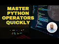 Python Operators Explained Learn Assignment Arithmetic Comparison and Logical Operators Part1