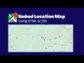 How To Add Google Map On Website Using HTML And CSS Embed Location Map On Website View Code