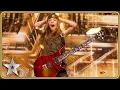 Download Lagu GOLDEN BUZZER winner Olly Pearson rocks with QUEEN guitar solo! | Auditions | BGT 2025