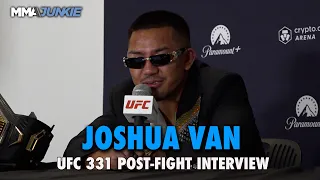 Joshua Van reveals injury, 'did nothing but cardio' to beat Alexandre Pantoja | UFC 331