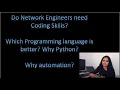 Do Network Engineers need Coding Skills like Python Microsoft Network Engineer speaks