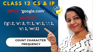 Python program to count frequency of each character in a string Character frequency count