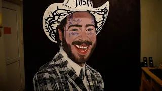 Download Post Malone portrait painting, by joky kamo MP3