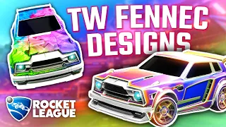 10 Clean TITANIUM WHITE FENNEC DESIGNS in Rocket League