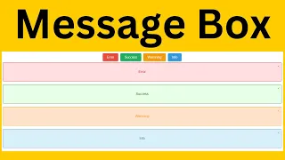 JavaScript - How to Create Custom Alerts with HTML CSS and JavaScript