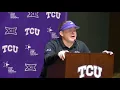 TCU HC Gary Patterson discusses his team s 24-7 win over Texas