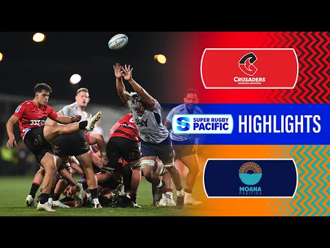 Download MP3 HIGHLIGHTS | CRUSADERS v MOANA PASIFIKA | Super Rugby Pacific 2024 | Round 15