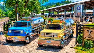 🥛 ¡DOS CARROTANQUES LLENOS DE LECHE! 🚛💨 Misión CONTRARRELOJ en American Truck Simulator