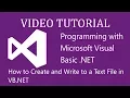 Write Text File VB NET - Reading Writing and Sorting text files vb net