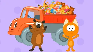 Разноцветные грузовики 🚚🚛  Изучаем направления – Сборник – Котэ ТВ – Песенки для малышей