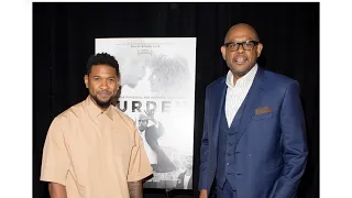 Usher Forest Whitaker Crystal Fox appear at Burden red carpet