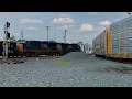 Download Lagu Train Knocks Down B\u0026O Signal, Trains Passing At RR Diamonds W/Me In The Middle, Deshler Crossroads