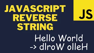 Reverse a string in JavaScript using the split reverse and join methods