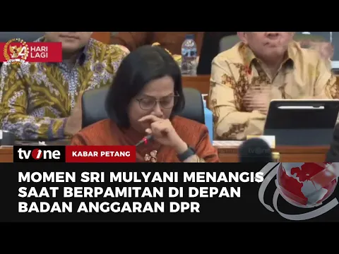 Tangis Haru Menkeu Sri Mulyani Ketika Berpamitan