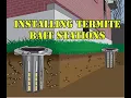 Installing termite bait stations on a new home for prevention
