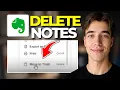 How To Delete Notes In Evernote Tutorial 2026
