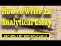 How to Write an A Analytical Essay Easy Step by Step Guide