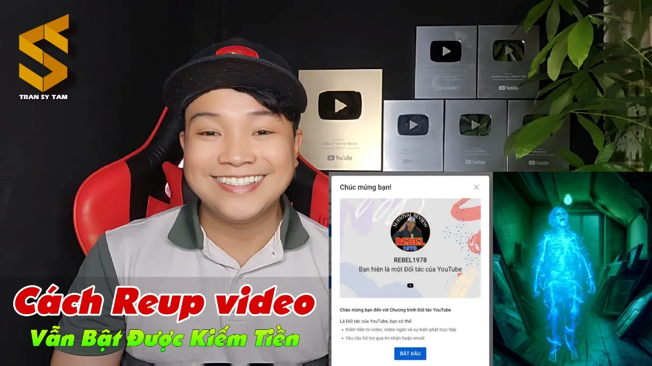 Outline Video Cách Kiếm Tiền Youtube 2023 không cần quay video quá êm