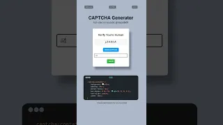 JavaScript CAPTCHA Generator