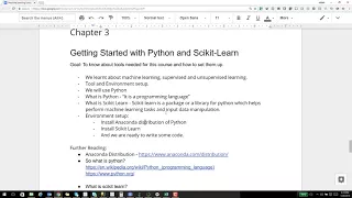 Chapter 3 Getting Started with Python and Scikit Learn