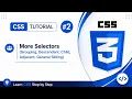 CSS Selectors Grouping Descendant Child Adjacent General Sibling Selectors Tutorial