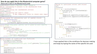 Coding a Mastermind game in Python