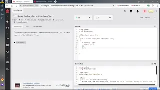 Codewars Convert boolean values to strings Yes or No C sharp