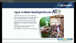 Jánosa Tibor, az ALPHAVET Zrt. Anitech üzletág igazgatójának előadása a HETECH szakmai napján