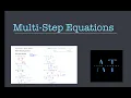 Multi-Step Equations - Algebra 1