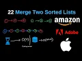 Leetcode - 21 Merge Two Sorted Lists EASY in Python Java Coding Sensei