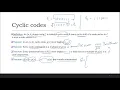 17 Cyclic code part 1