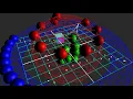 Object3d position setting with geometry and curves - threejs demo