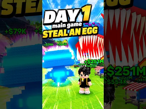 Day 1 - Bermain game viral STEAL AN EGG!