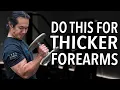 How to Get Thicker Forearms Bigger Arms - OLD SCHOOL DUMBBELL EXERCISE