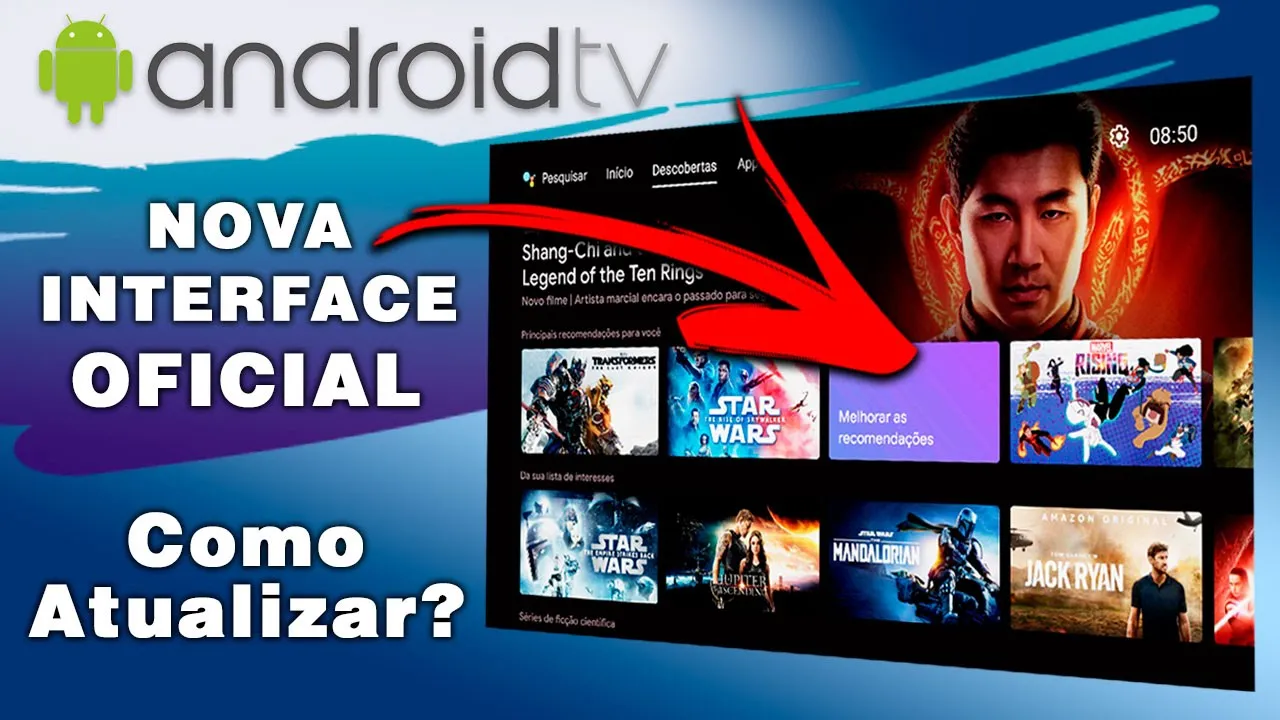 O ANDROID TV ficou com a cara do GOOGLE TV veja como ATUALIZAR